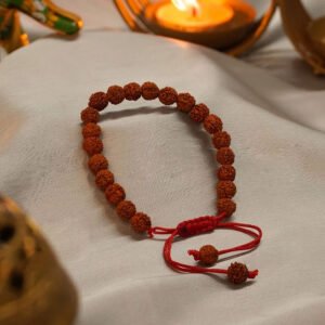Authentic 5 Mukhi Rudraksha Tie Up Band
